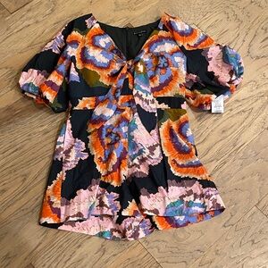 Sam & Jess Size Large Womens Mulitcolor Romper
